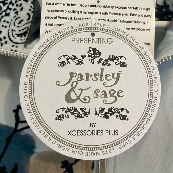 Parsley & Sage NEW Top Womens Large Multicolor Art to Wear boho earthy y2k - Picture 2 of 5